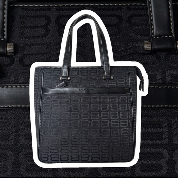 Balenciaga Handbags - 🖤 Vintage Balenciaga Black Monogram Canvas Tote 🖤